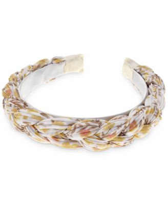 Photo 1 of INC International Concepts Yellow Print Braided Headband,