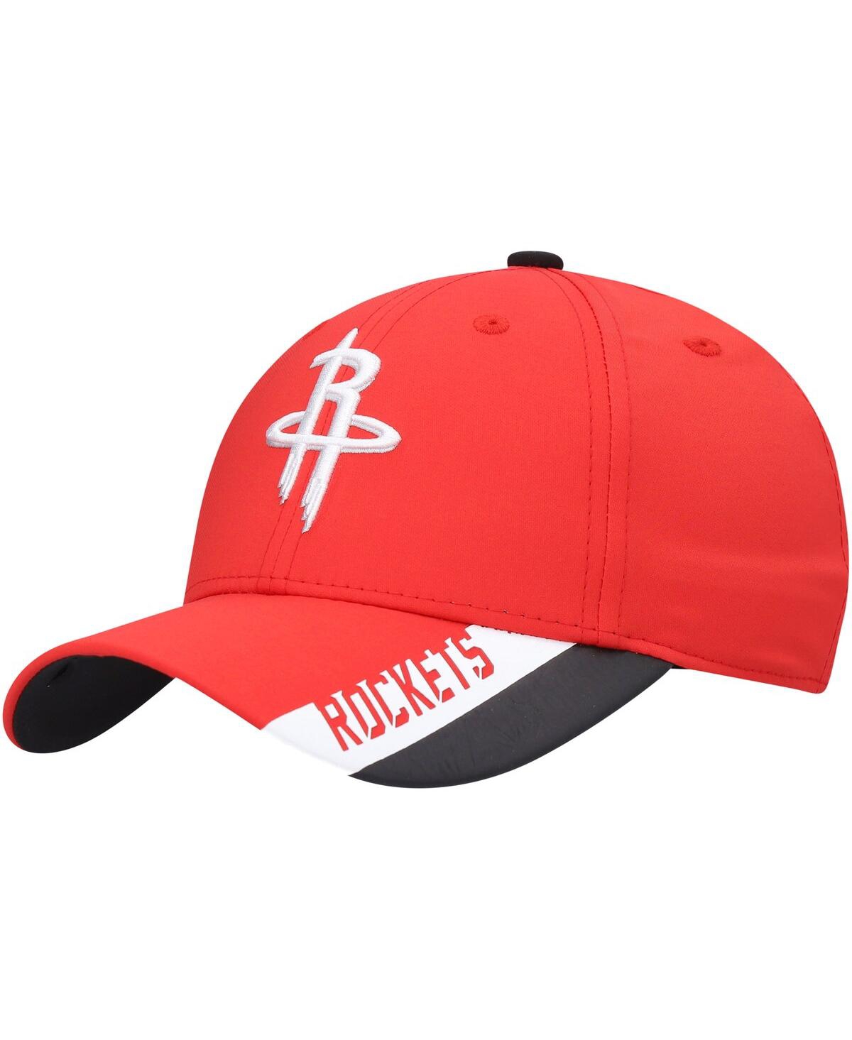 Outerstuff Kids' Big Boys Red Houston Rockets Fast Break Adjustable Hat