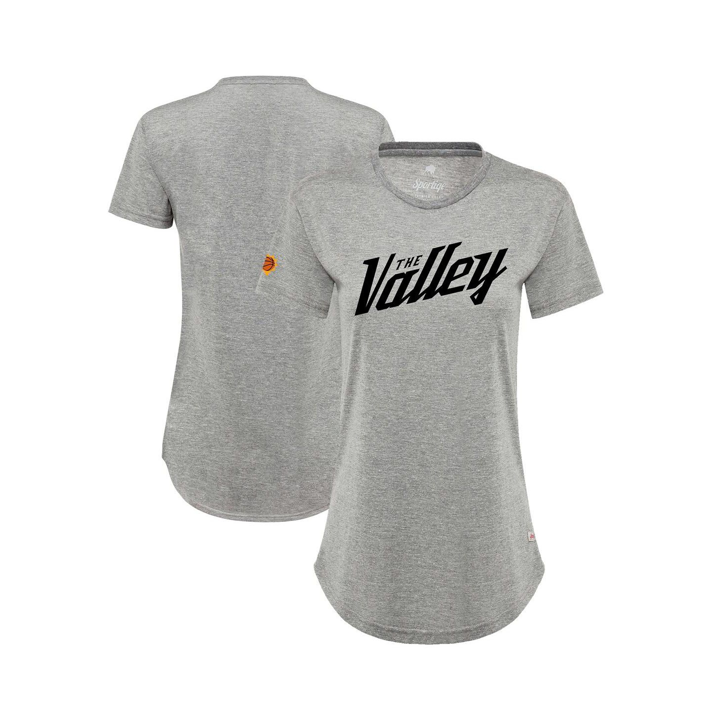 Женская футболка Sportiqe Gray Phoenix Suns 2021/22 City Edition Phoebe — фото 1