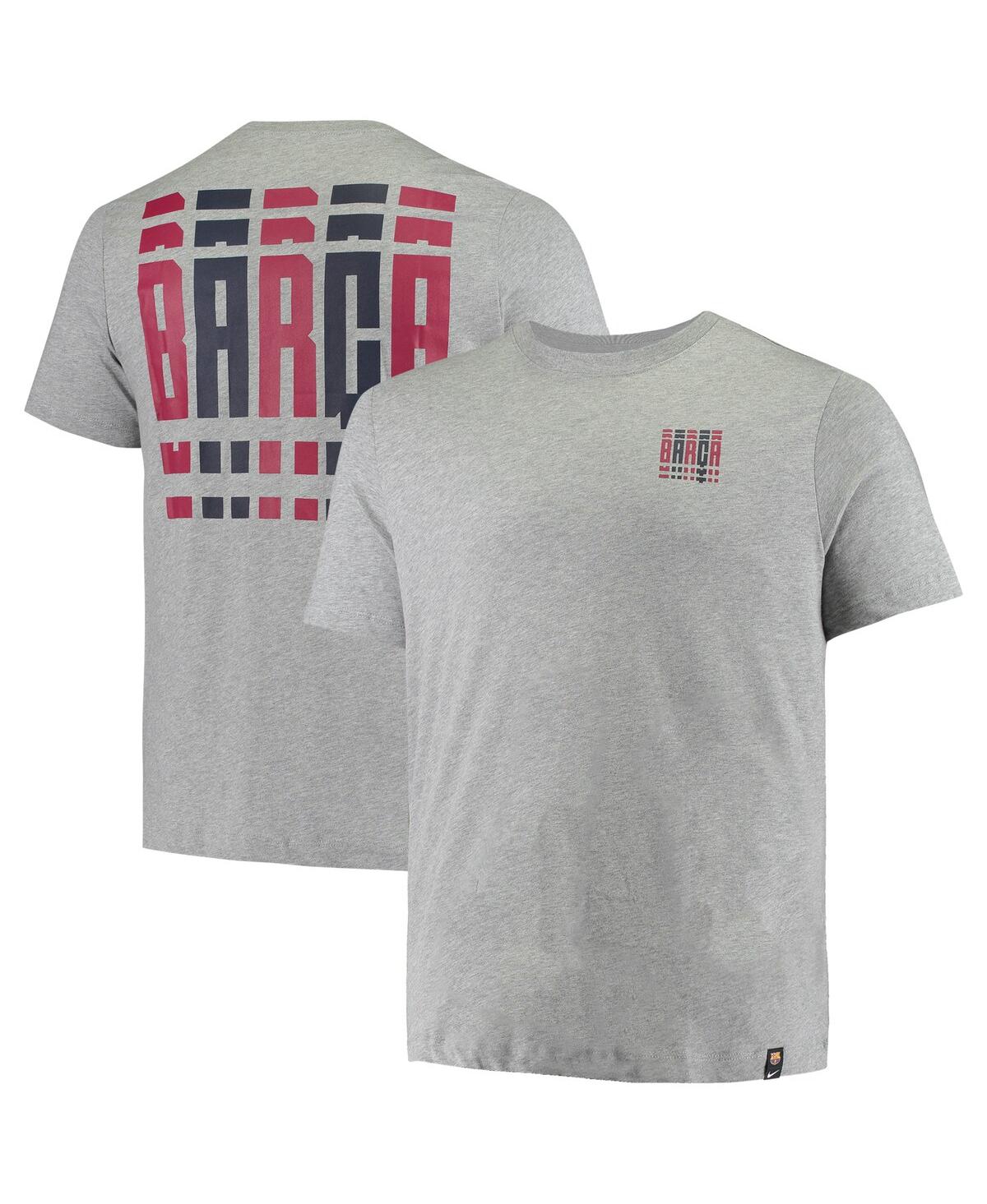 Men's Nike Heathered Gray Barcelona Voice T-shirt