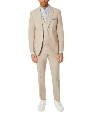 Tommy Hilfiger Men's Modern-Fit Th Flex Stretch Chambray Suit Separate Jacket White Size 40