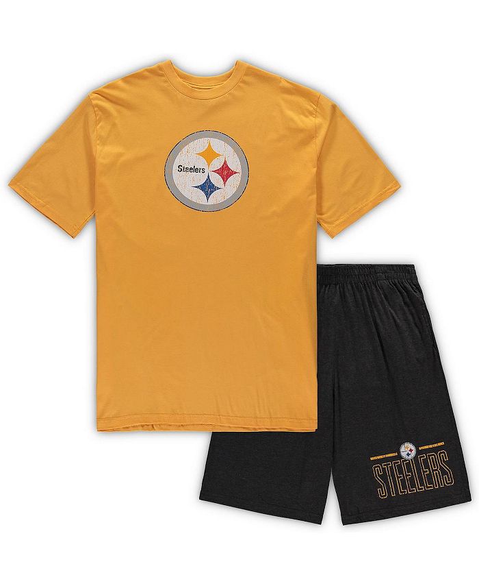 Concepts Sport Men's Gold, Heathered Charcoal Pittsburgh Steelers Big and  Tall T-shirt and Shorts Set - Macy's