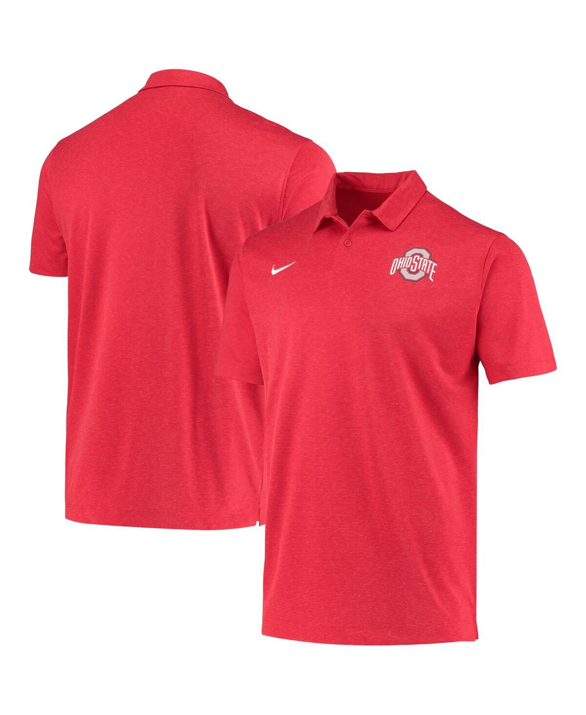 Men's Nike Scarlet Ohio State Buckeyes College Performance Polo Shirt