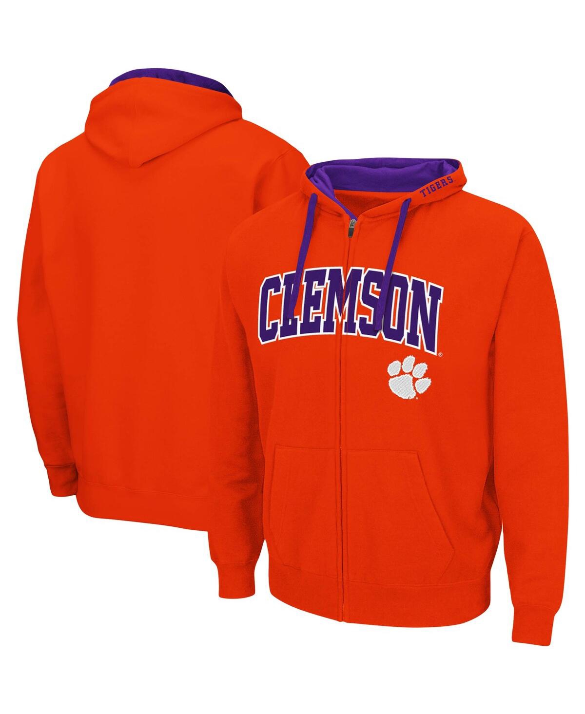 Men's ColosseumClemson Tigers Big and Tall Full-Zip Hoodie - Orange