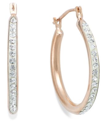 diamond fascination hoop earrings macy's