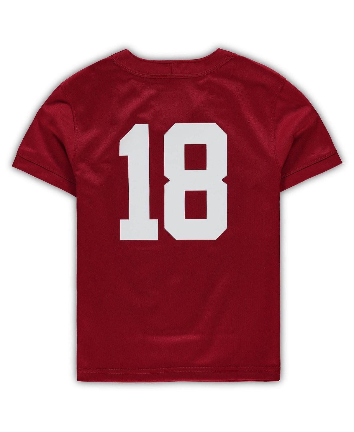 Boys and Girls Preschool Nike #18AlabamaTide Untouchable Football Team Jersey - Crimson