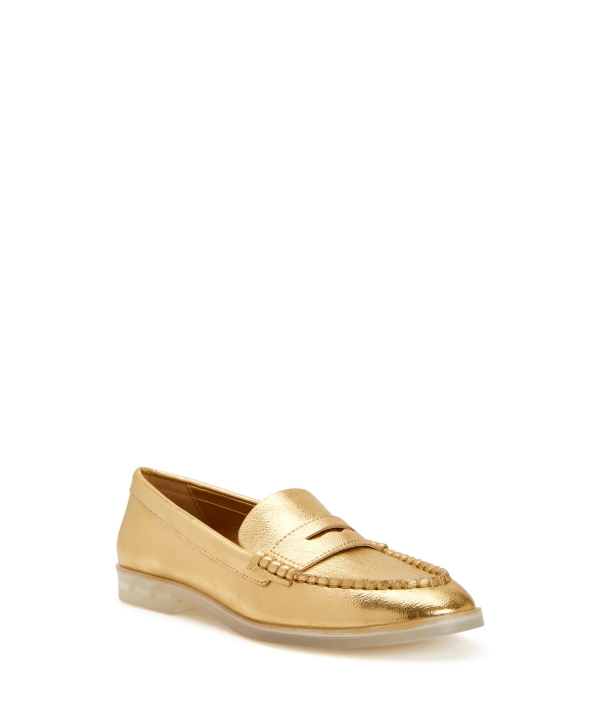 Shop Katy Perry Women's The Geli Penny Loafers Shoes In New Gold