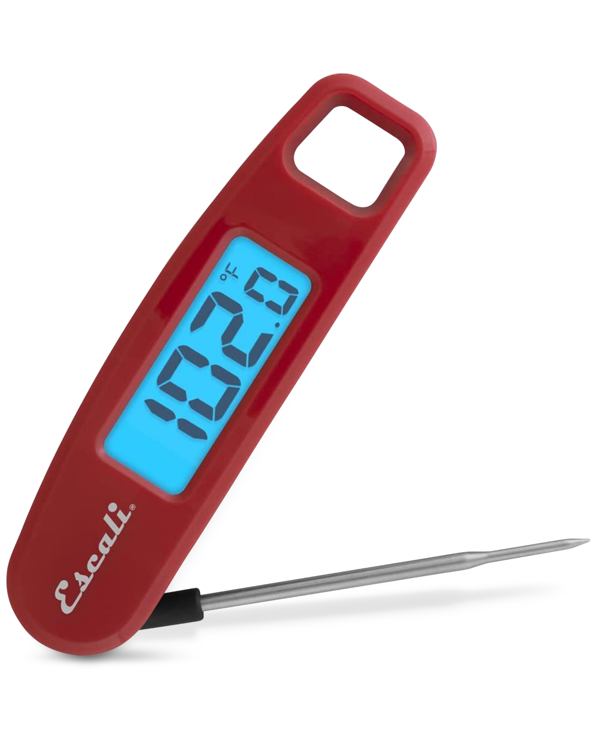 Escali Compact Folding Digital Thermometer In Red