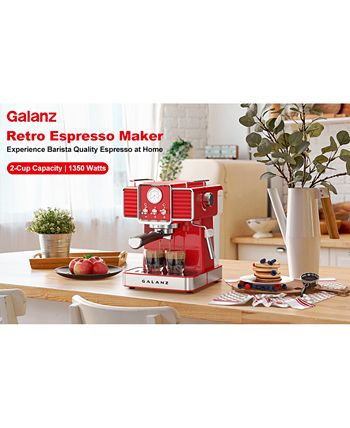 Galanz 2-in-1 Pump Espresso Machine & Single Serve Coffee