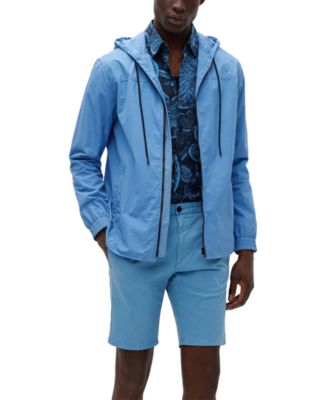 HUGO - Men's Ebindo Oversized-Fit Hooded Full-Zip Shirt Jacket