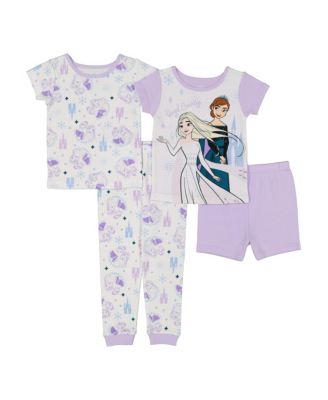Frozen Big Girls Pajamas, 4 Piece Set
