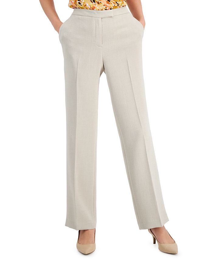 Kasper Women's Solid Extended-Tab Trousers - Macy's