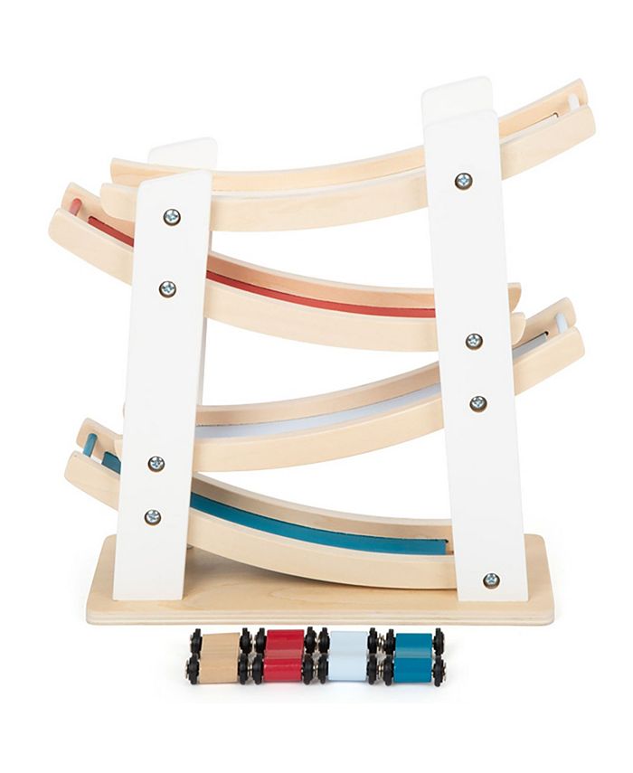 Flat River Group Small Foot Wooden Toys Car Ramp Racing Play Set, 5 ...