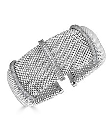 Diamond Cuff Bracelet (1/2 ct. t.w.) in Sterling Silver