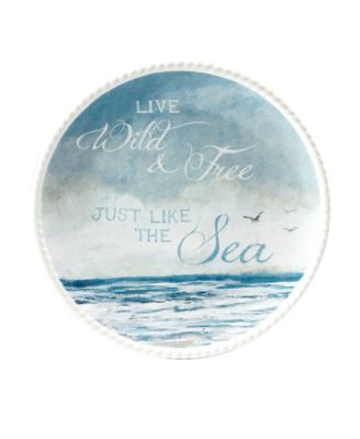Shorebirds Canape Plates, Set of 4