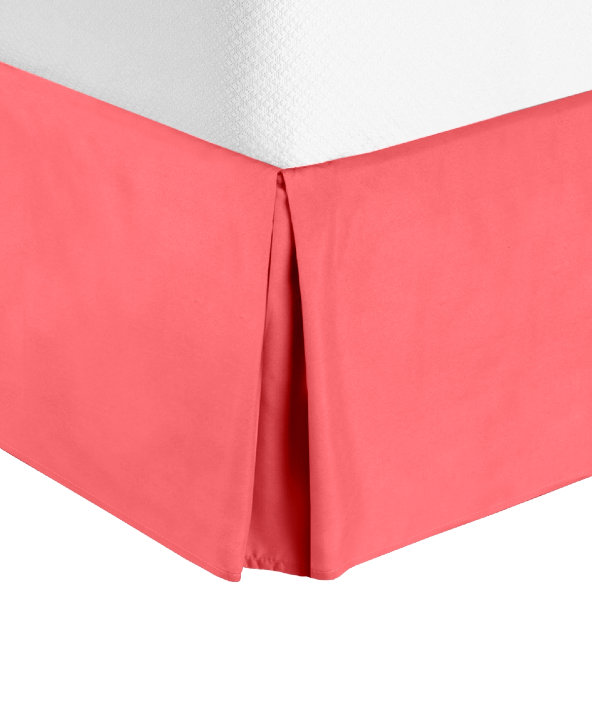 Nestl Bedding Bedding 14" Tailored Drop Premium Bedskirt, California King In Coral Pink