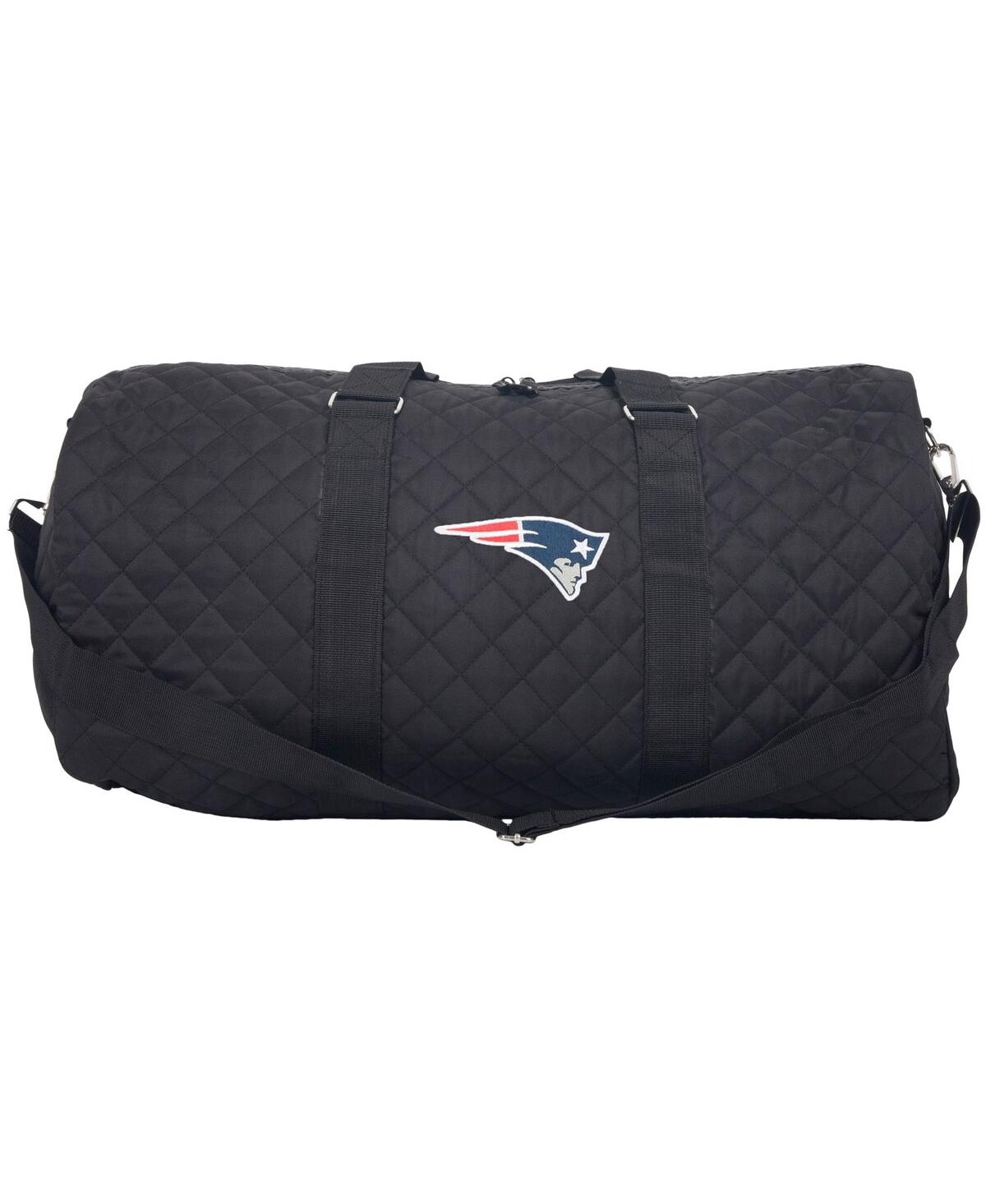 Foco Women's New England Patriots Quilted Layover Duffle Bag In Black