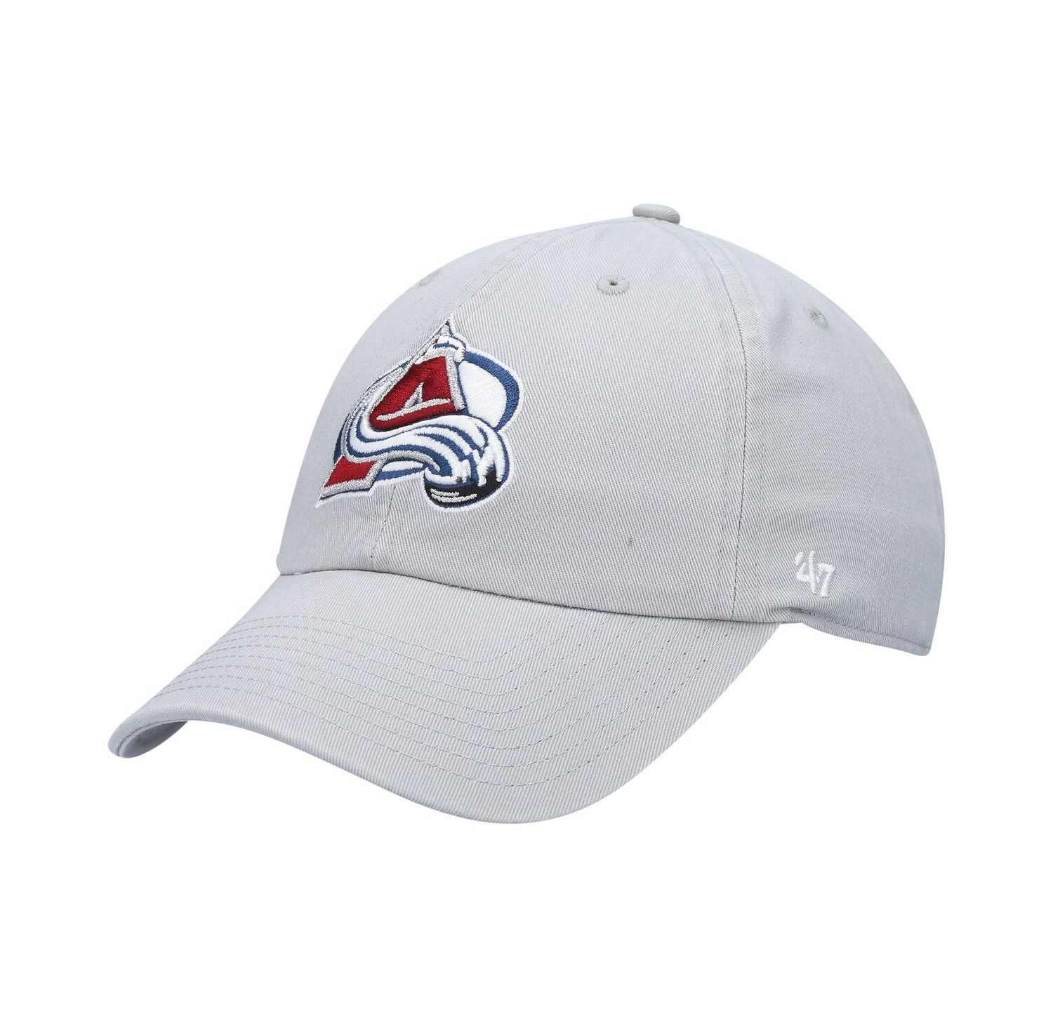 Men's '47 Gray Colorado Avalanche Clean Up Adjustable Hat