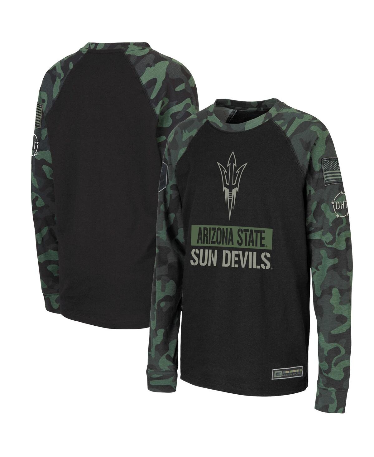 Colosseum Big Boys Black, Camo Arizona State Sun Devils Oht Military In Black,camo
