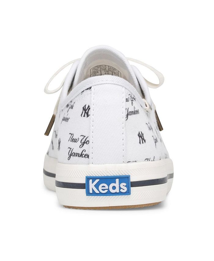 Keds Women's White New York Yankees Kickstart Repeat Logo Sneakers Macy's