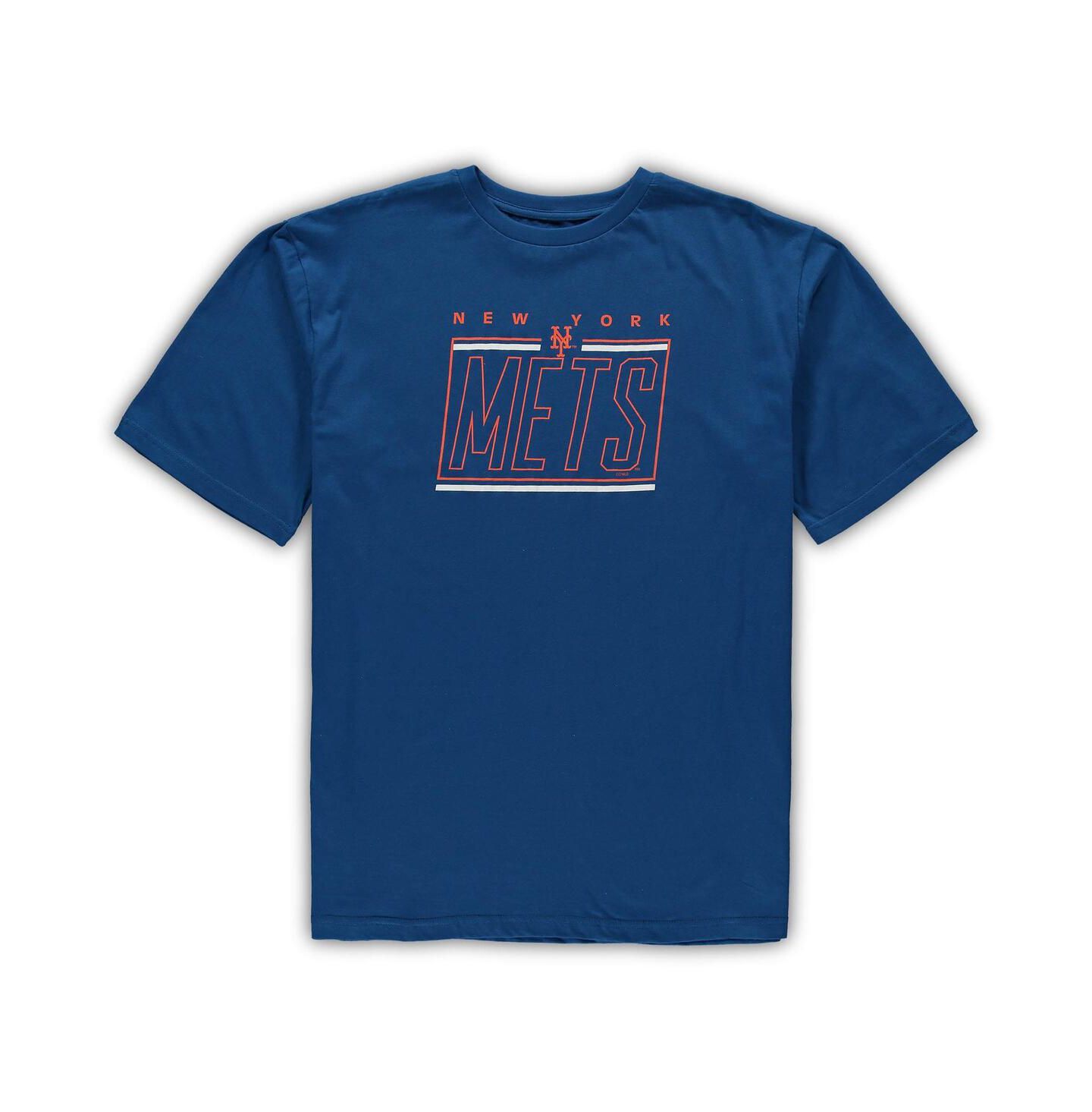 Мужская пижама Concepts Sport New York Mets Big and Tall: футболка и шорты, Royal — фото 3