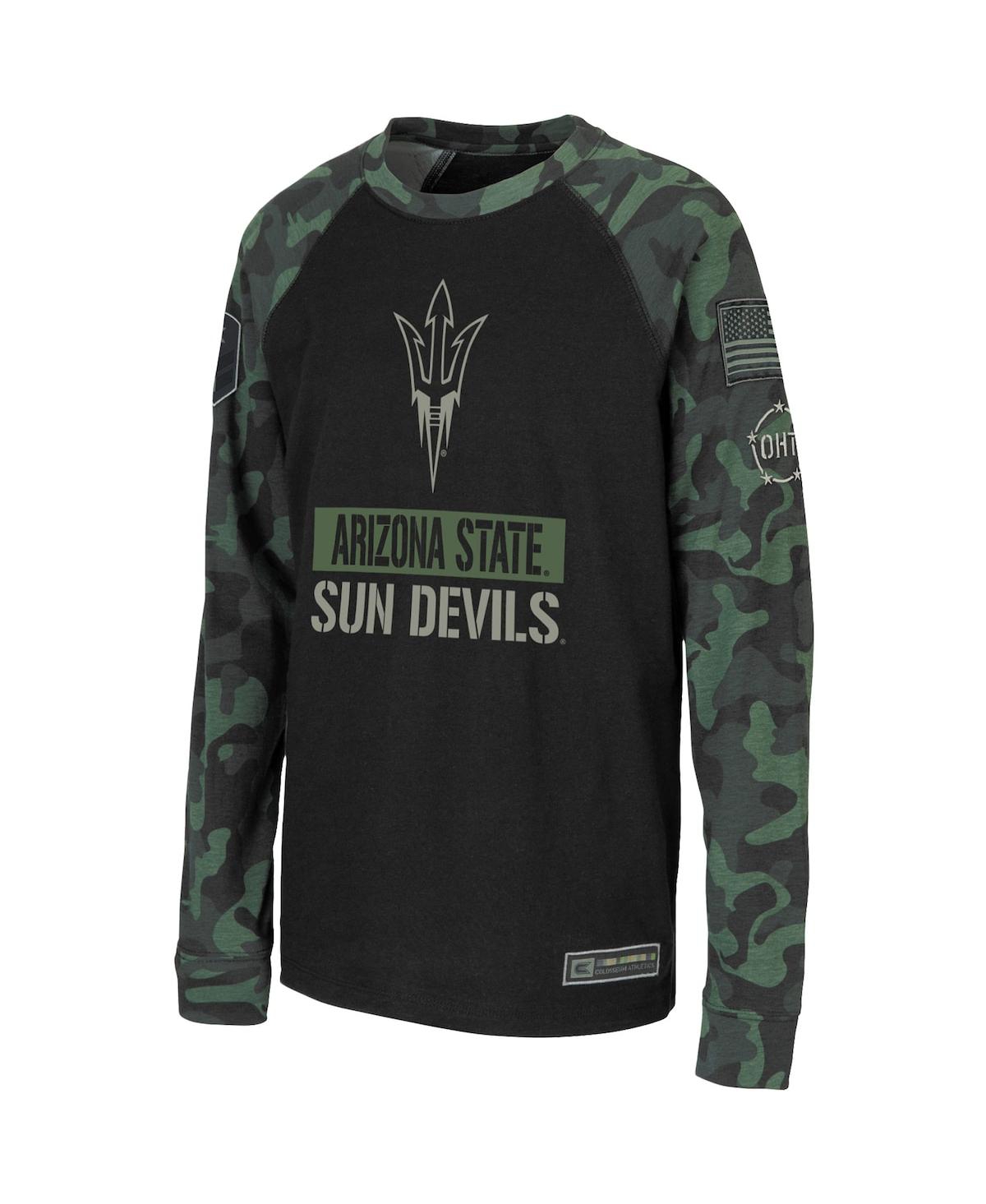 Colosseum Big Boys Black, Camo Arizona State Sun Devils Oht Military In Black,camo