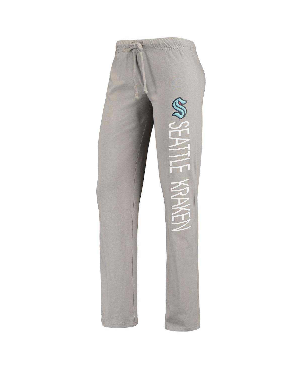Concepts Sport Women's  Deep Sea Blue, Gray Seattle Kraken Meter Tank Top And Pants Sleep Set In Deep Sea Blue,gray