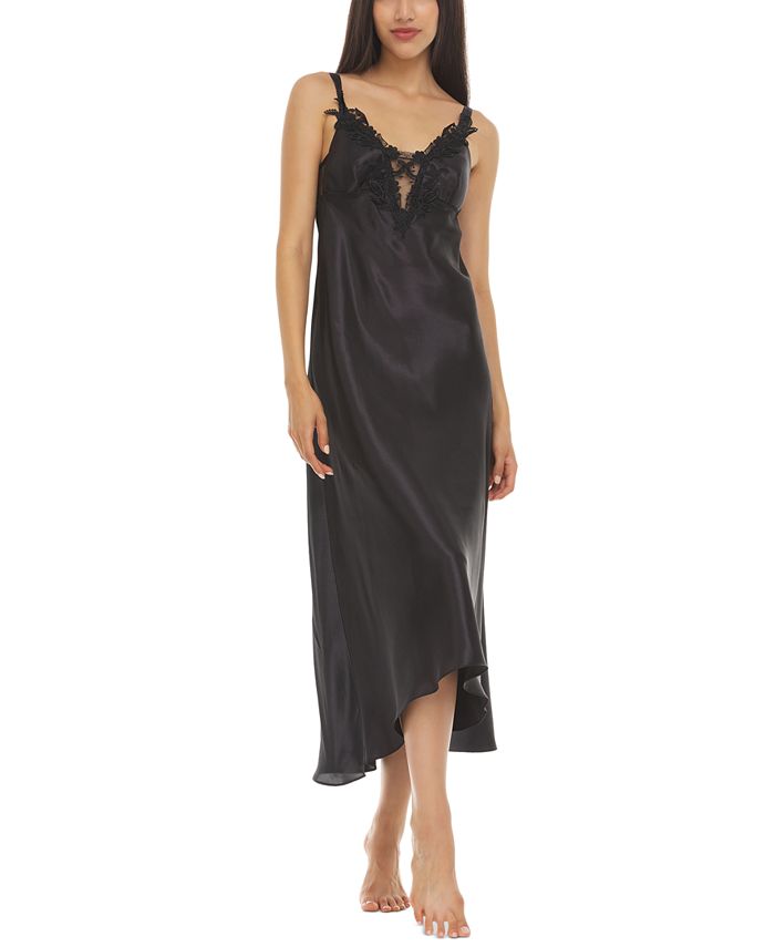 flora by flora nikrooz stella satin venise trim robe