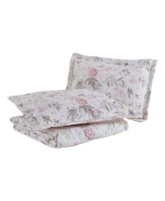 Breezy Floral Reversible 3 Piece Quilt Set, Full/Queen