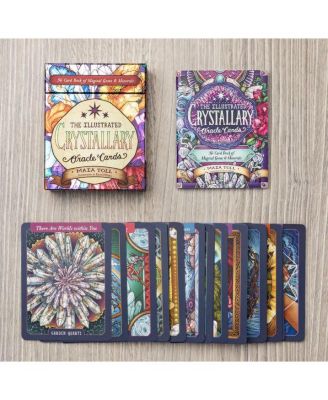The Illustrated Crystallary Oracle Cards- 36-Card Deck of Magical Gems and Minerals by Maia Toll