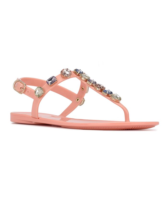 Nine west t strap sandals hotsell