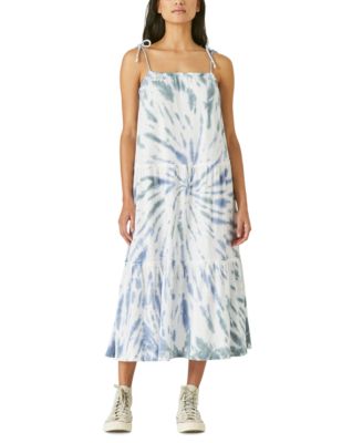 LUCKY BRAND Women's Blue Tie Dye Lounge Pajama Pants | M