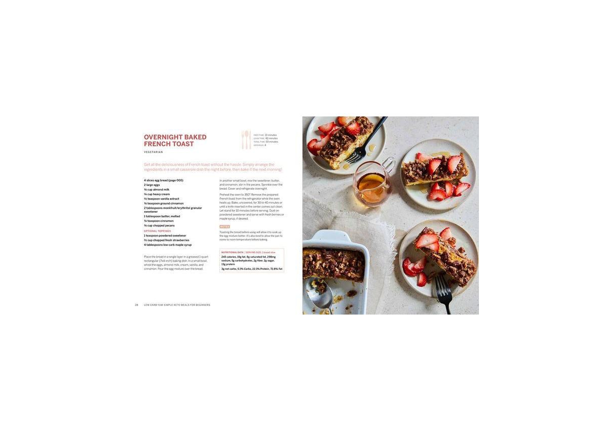 Low Carb Yum Simple Keto Meals For Beginners - 125+ Low Carb Recipes for Two or More by Lisa MarcAurele