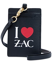 I Heart Zac Leather Lanyard