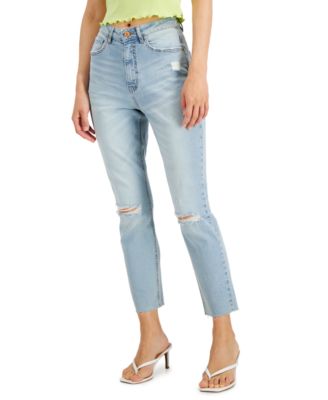 Vanilla Star Juniors' Ripped Raw-Hem 