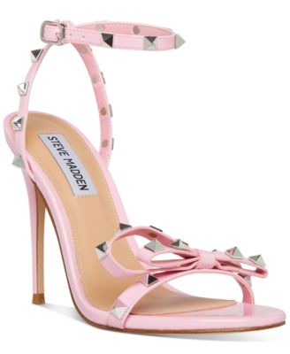 Steve Madden Women's Bradshaw-S Studded Stiletto Sandals - Pink - Size 6M