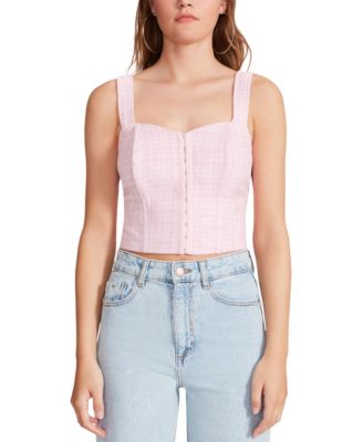 BB Dakota by Steve Madden - Women's Boucl&eacute; Up Bustier Top