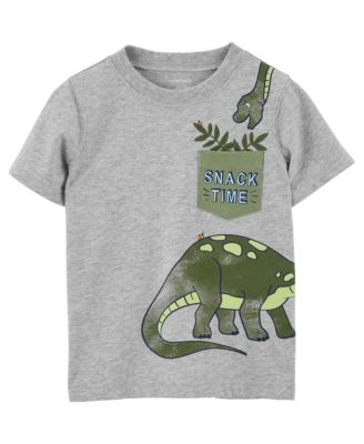 Toddler Boys Dinosaur Pocket T-shirt 