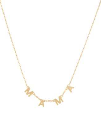 macy's gold name necklace