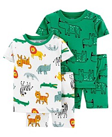 Baby Boys 4-Piece Snug Fit Pajama Set