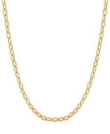 Mariner Link 18" Chain Necklace in 14k Gold-Plated Sterling Silver, Created for Macy's