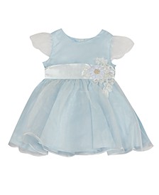 Baby Girls Organza Short Sleeve Dress