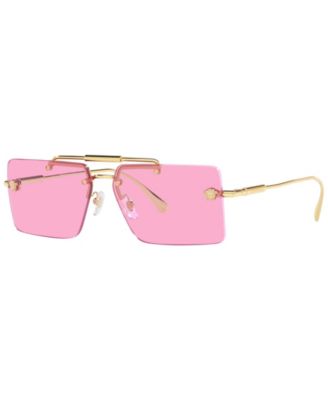 NEW Versace VE2245 Pink Gradient Gradient Lens Rectangular deals Aviator Sunglasses