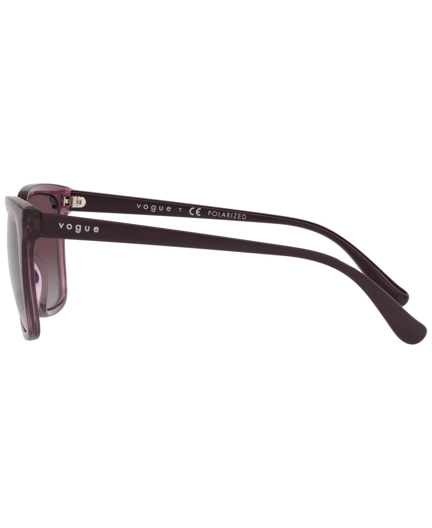 Женские солнцезащитные очки Vogue Eyewear Polarized Sunglasses, VO5426S, цвет: Прозрачный фиолетовый — фото 2