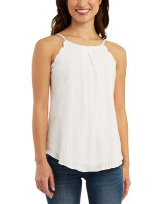 BCX Juniors' Scalloped Textured Top 