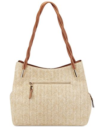 INC International Concepts Trippi Straw Tote, Created for Macy's - Macy's