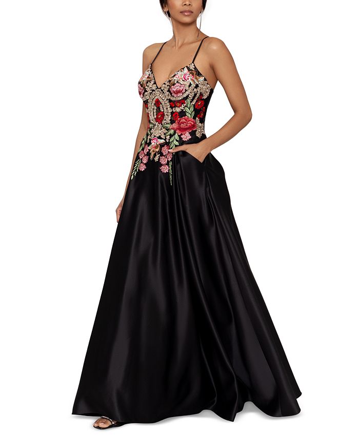 Blondie Nites Juniors' Embroidered Ball Gown Macy's
