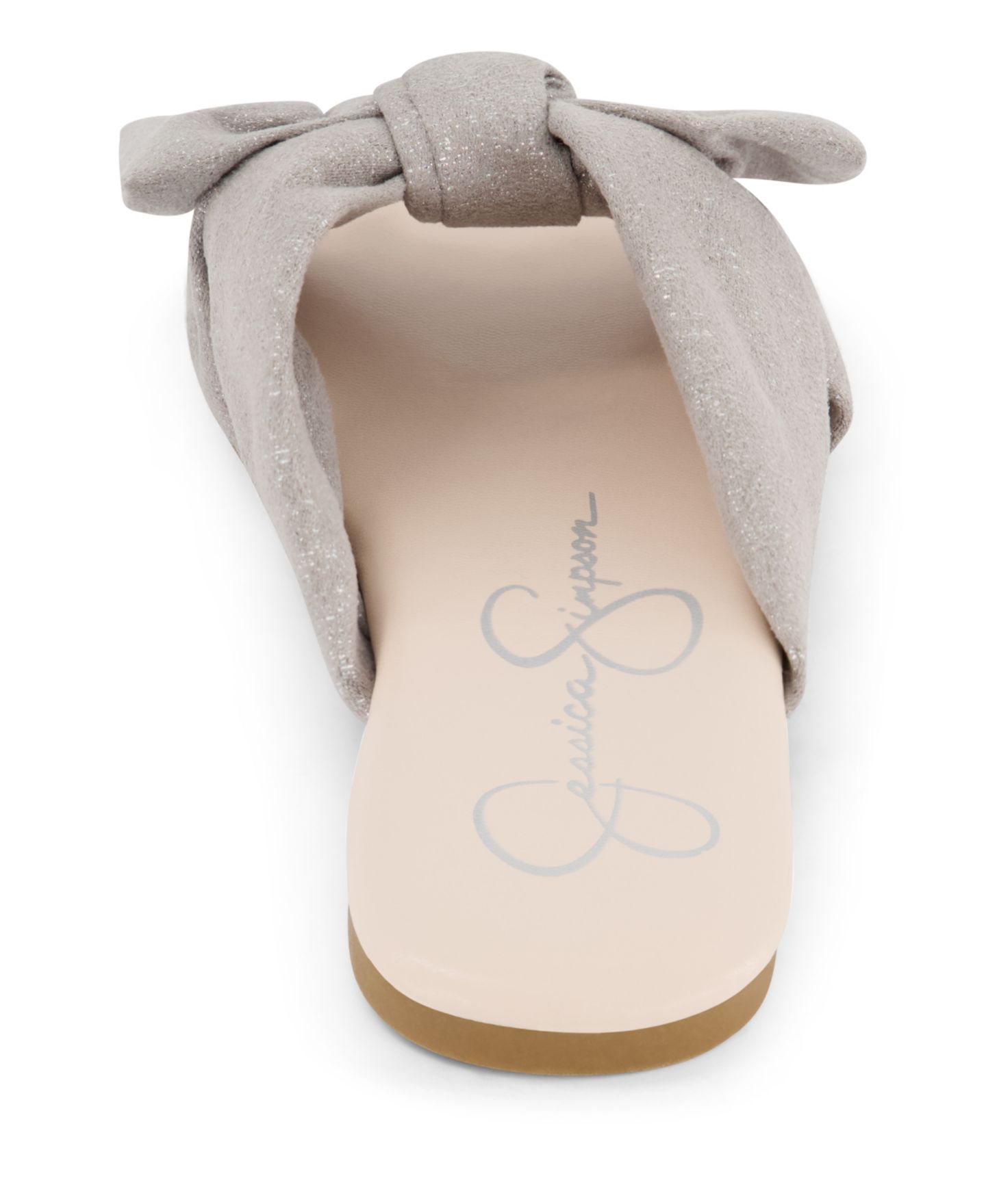 Сандалии Jessica Simpson Flat Bow Sandal для девочек, цвет: Серебряный — фото 5