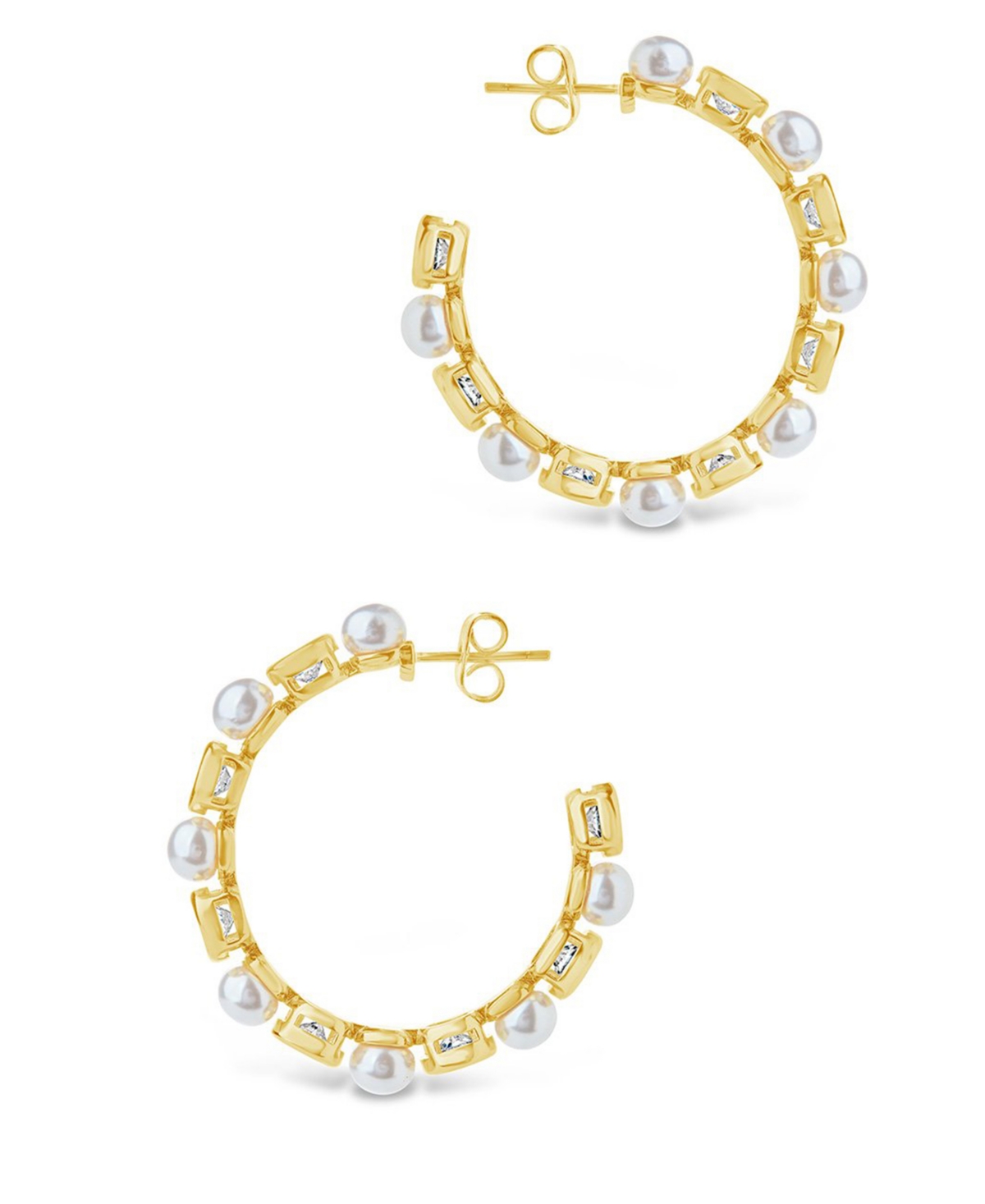 Theodora Hoop Earrings - Gold-plated