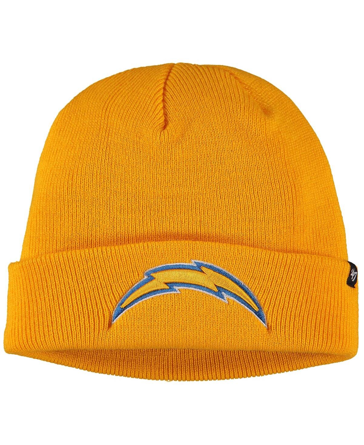 47 Brand Men's Gold Los Angeles Chargers Secondary Cuffed Knit Hat